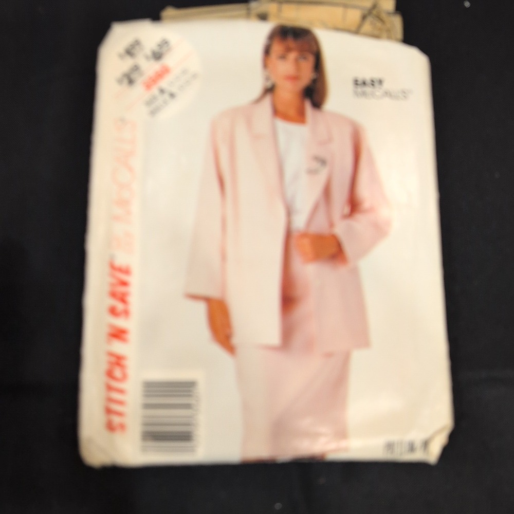 McCalls 3560 Stitch n Save Misses Jacket Skirt Sewing Pattern Size 10 12 14 1988 - Picture 1 of 2